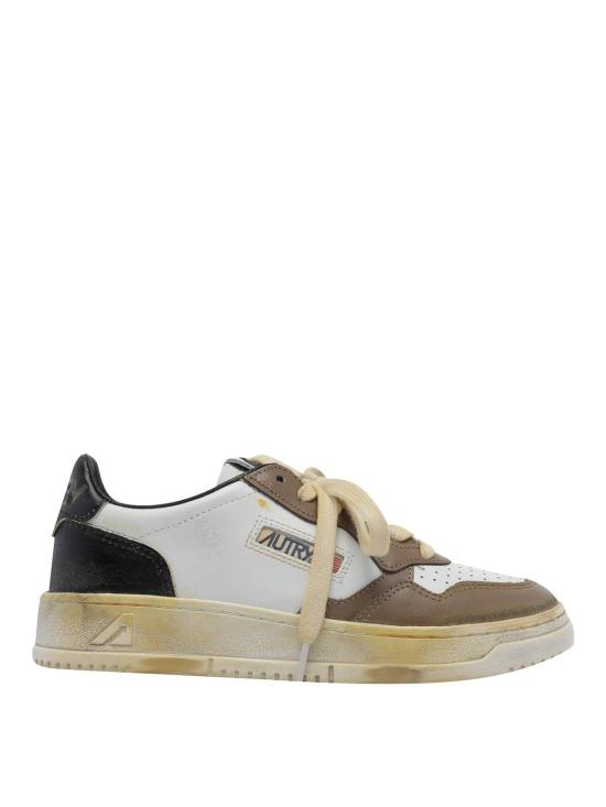 26FW 오트리 슈퍼 빈티지 메달리스트 로우 레더 스니커즈 AVLWSV60 BROWN