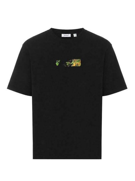 26FW 오프화이트 반팔 티셔츠 OMAA120F26JER00D001 BLACK