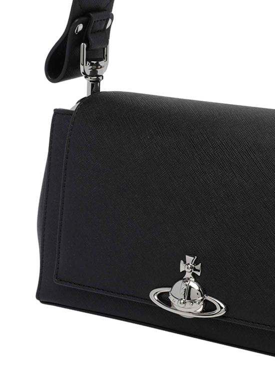 26FW 비비안웨스트우드 오르브 엠보싱 카프스킨 토트백 4602000WWS0021N401 BLACK - VIVIENNE WESTWOOD