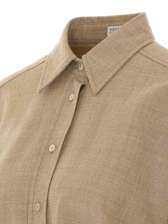26FW 브루넬로 쿠치넬리 셔츠 MG550M1M06C1131 BEIGE - BRUNELLO CUCINELLI