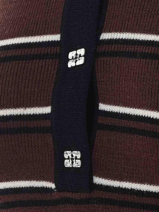 26FW 가니 폴로 티셔츠 A1170004999 BROWN - GANNI