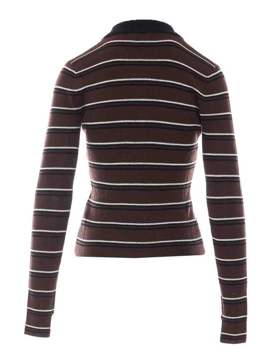 26FW 가니 폴로 티셔츠 A1170004999 BROWN - GANNI