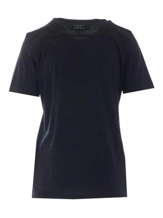26FW 엘리자베타프랜치 반팔 티셔츠 MA66A66E2110 BLACK - ELISABETTA FRANCHI