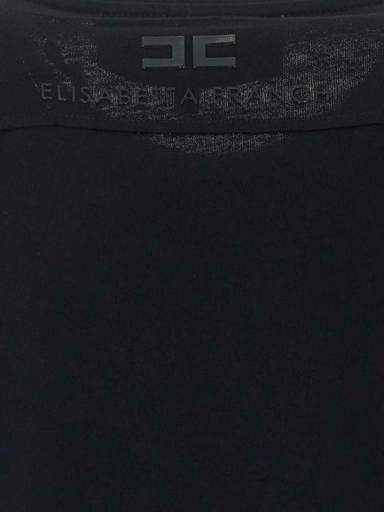26FW 엘리자베타프랜치 반팔 티셔츠 MA66A66E2110 BLACK - ELISABETTA FRANCHI
