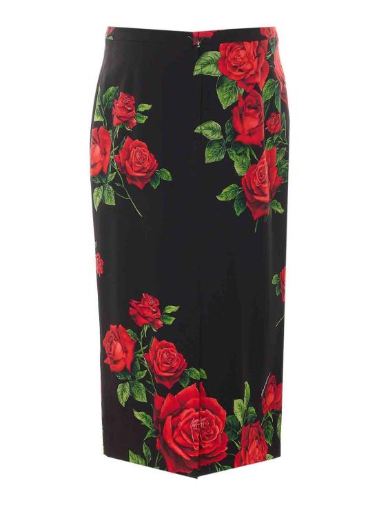 26FW 돌체앤가바나 미디 스커트 F4CSJTFSA9RHN6EJ BLACK - DOLCE & GABBANA
