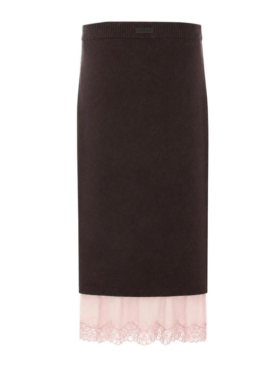 26FW 핑코 미디 스커트 107342A3GELN6 BROWN - PINKO