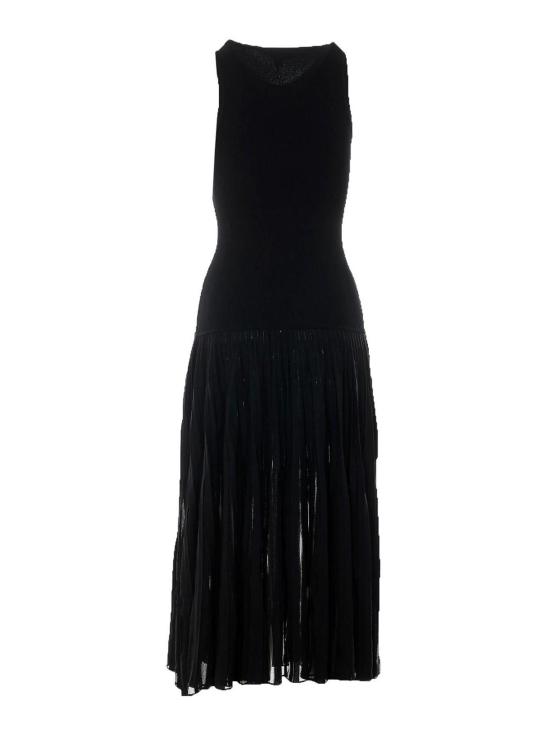 26FW 알라이아 미디 스커트 AA9R2937K219C995 BLACK - ALAIA