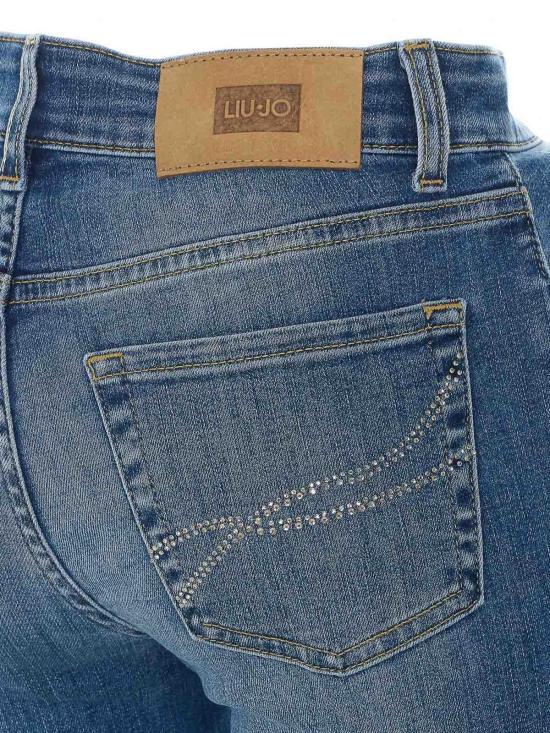 26FW 리우조 스트레이트 팬츠 UF6061DS0817L076 BLUE - LIU JO