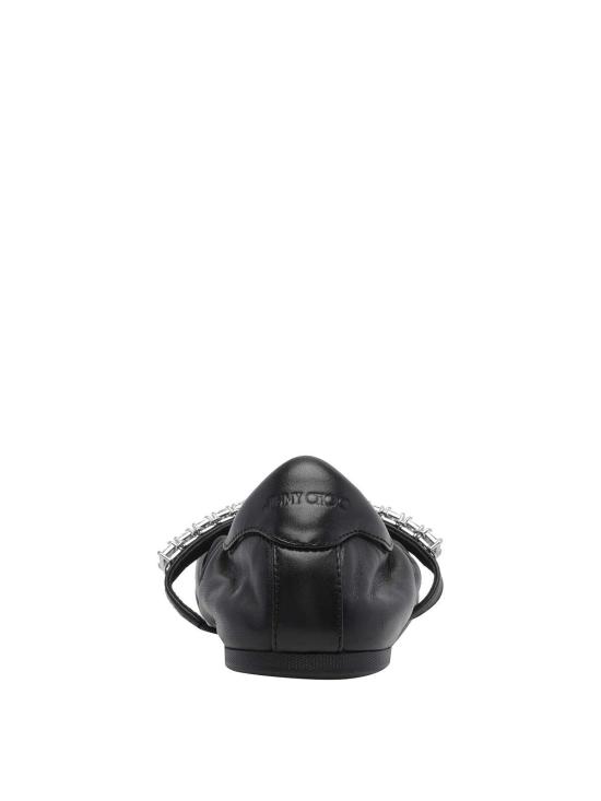 26FW 지미추 플랫 슈즈 JADEBALLERINAGKEBLACKCRYSTAL - JIMMY CHOO
