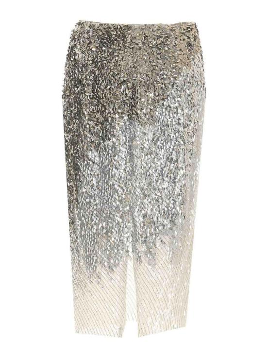 26FW 엘리자베타프랜치 미디 스커트 GO24367E2360 GREY - ELISABETTA FRANCHI
