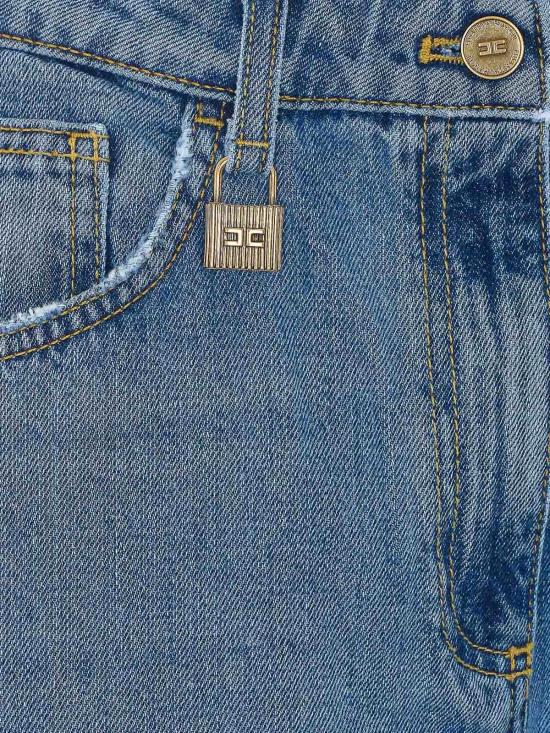 26FW 엘리자베타프랜치 스트레이트 팬츠 PJ14D66E2139 BLUE - ELISABETTA FRANCHI
