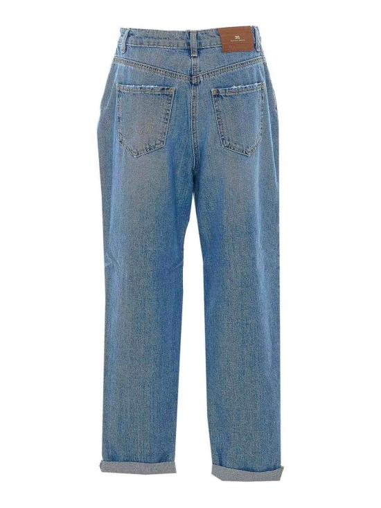26FW 엘리자베타프랜치 스트레이트 팬츠 PJ14D66E2139 BLUE - ELISABETTA FRANCHI