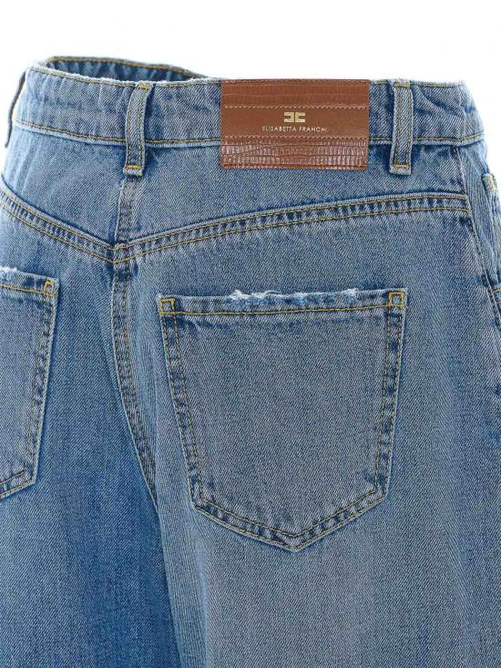 26FW 엘리자베타프랜치 스트레이트 팬츠 PJ14D66E2139 BLUE - ELISABETTA FRANCHI