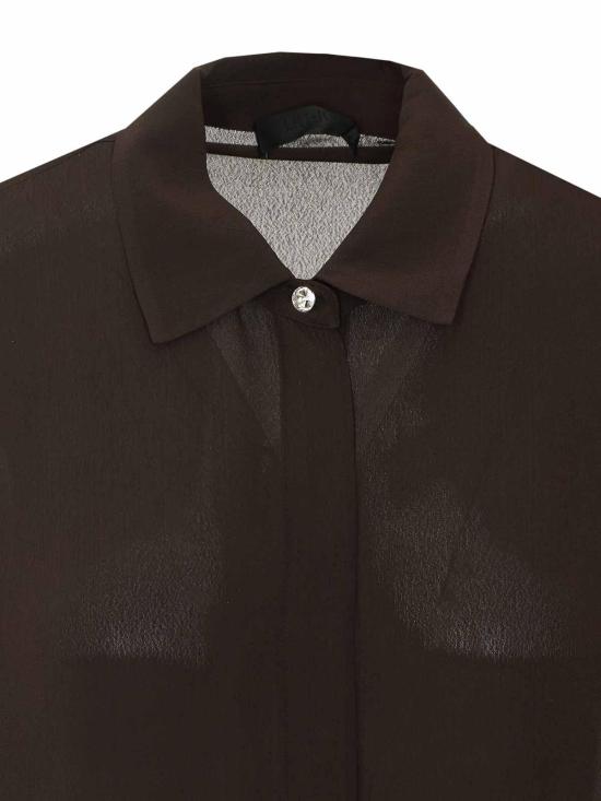 26FW 리우조 셔츠 CF6207T2578X0807 BROWN - LIU JO