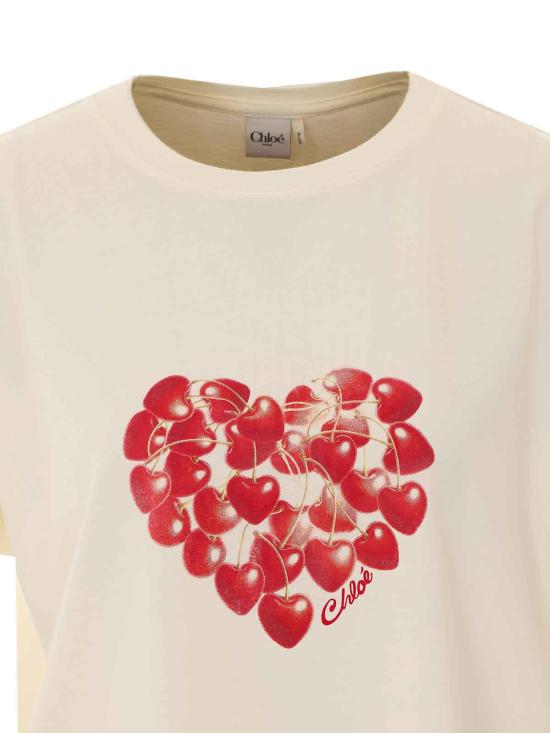 26FW 끌로에 반팔 티셔츠 CH26AJH41880107 WHITE - CHLOE