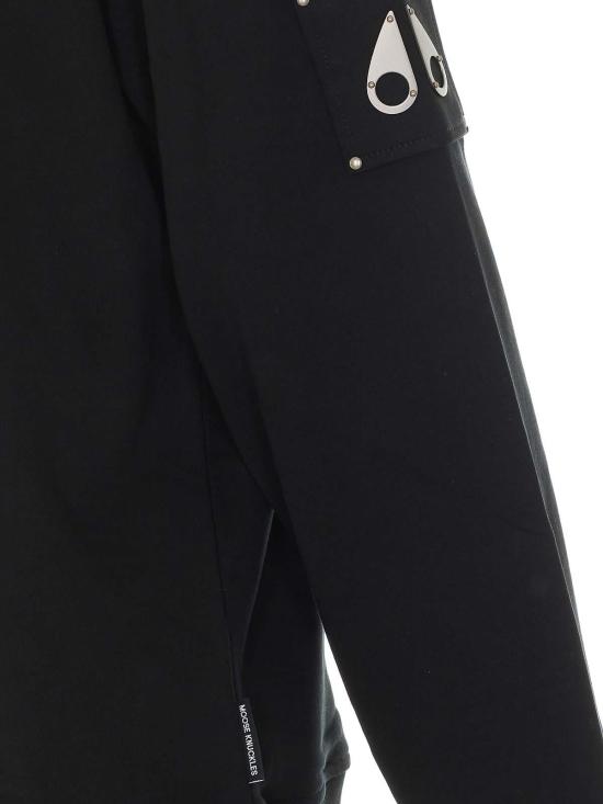 26FW 무스너클 하츠필드 크루넥 스웨트 셔츠 M35MS706292 Black - MOOSE KNUCKLES