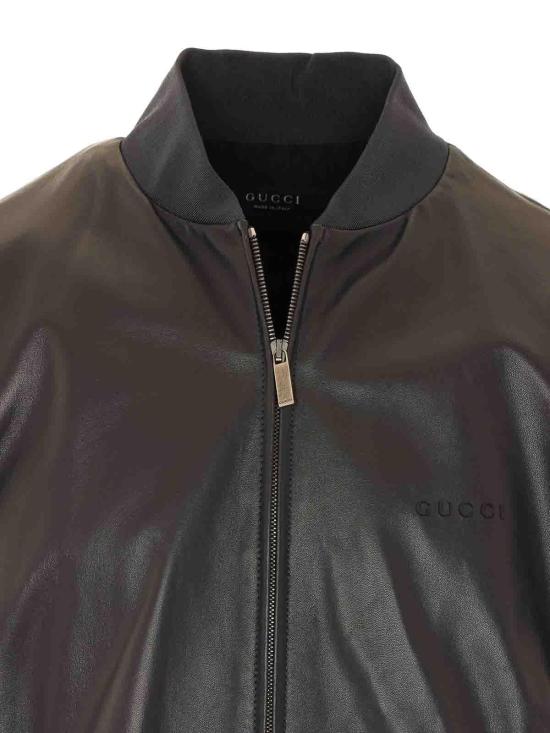 26FW 구찌 가죽 자켓 872085XNBCU1017 GREY - GUCCI