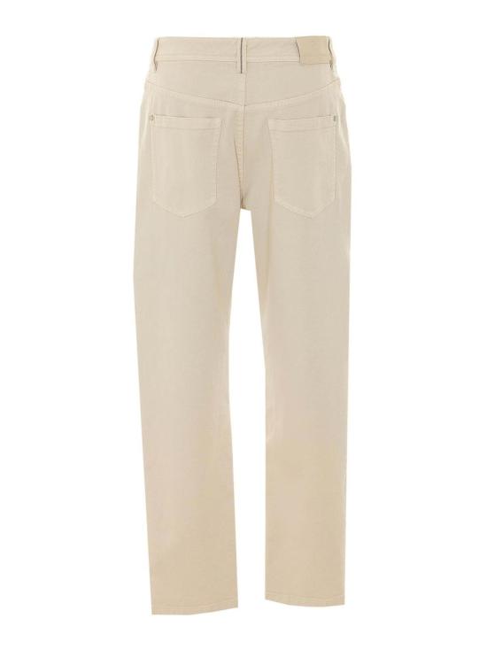 26FW 브루넬로 쿠치넬리 스트레이트 팬츠 MB057P5319C9815 WHITE - BRUNELLO CUCINELLI