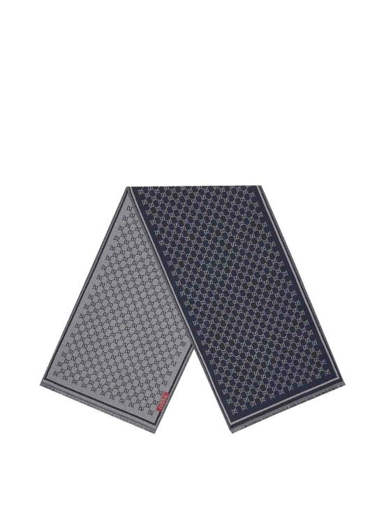 26FW 구찌 울 자카드 스카프 8362644G3861468 BLUE - GUCCI