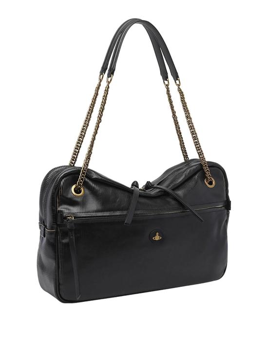 26FW 비비안웨스트우드 자카드 오르브 미디엄 크로스백 4601000JWL00ENN103 BLACK - VIVIENNE WESTWOOD