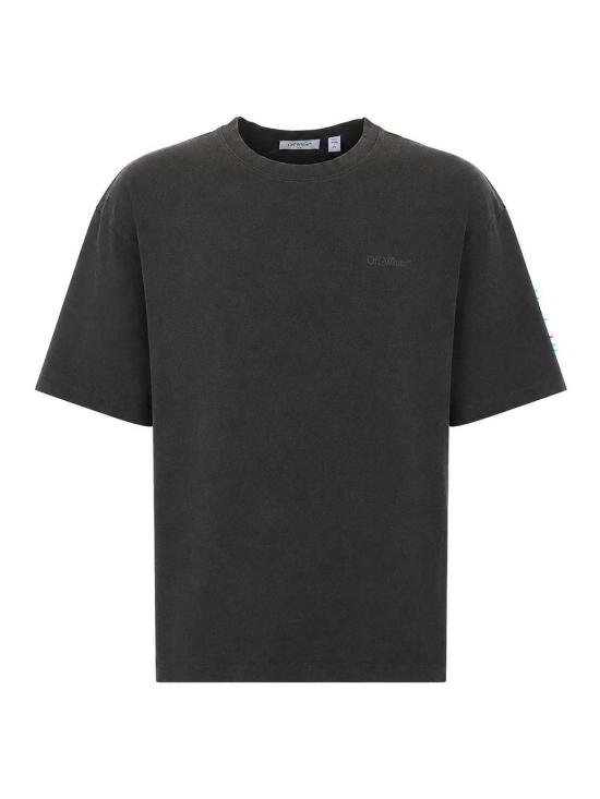26FW 오프화이트 반팔 티셔츠 OMAA120F26JER00W001 BLACK
