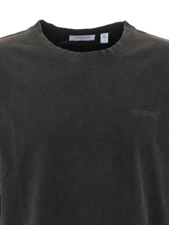 26FW 오프화이트 반팔 티셔츠 OMAA120F26JER00W001 BLACK - OFF WHITE
