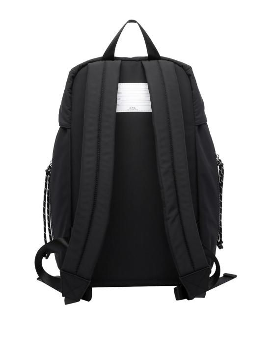 26FW 아페쎄 로고 프린트 버클 플랩 백팩 PAAGEH62631LZZ BLACK - A.P.C.