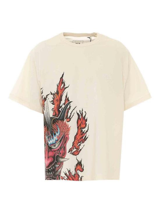 26FW 와이쓰리 반팔 티셔츠 KU2200 WHITE