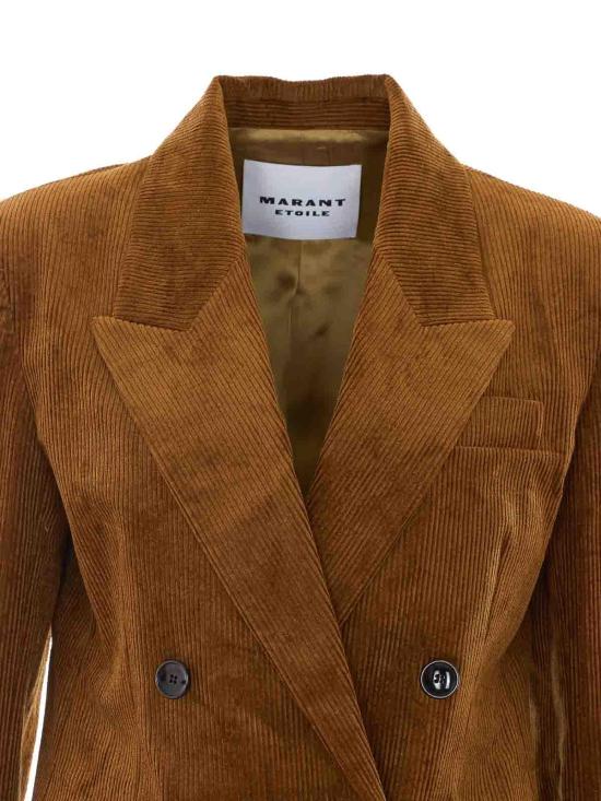 26FW 이자벨마랑에뚜왈 라스마 코듀로이 재킷 VE0686FAD3G02E50CA BROWN - ISABEL MARANT ETOILE