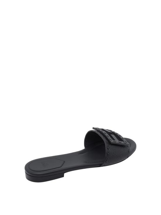 26FW 펜디 바게트 시에나 레더 슬라이드 8R8136AQY2F0QA1 BLACK - FENDI