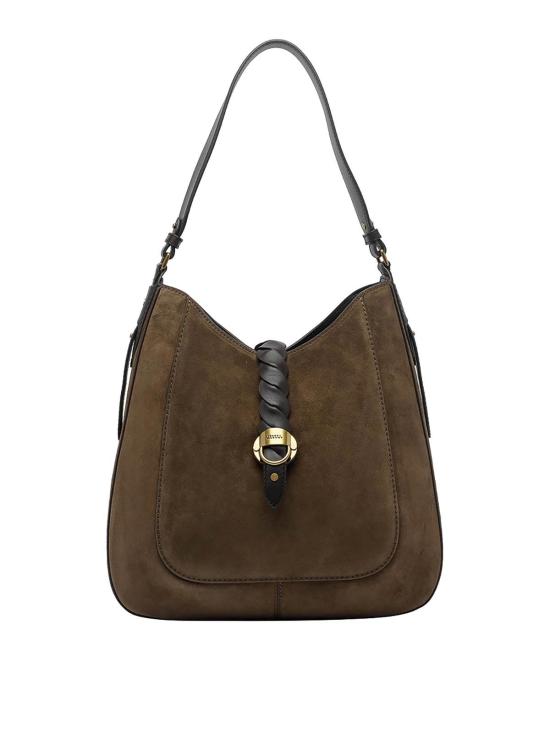 26FW 이자벨마랑 알타이 호보 스웨이드 카프스킨 레더 백 PP0353FAC2C21M50BZ BRONZE