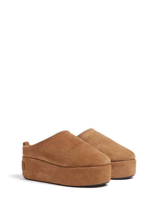 26FW 발렌시아가 알래스카 소프트 플랫폼 뮬 825258WBFC1 2200 BROWNWHITE - BALENCIAGA