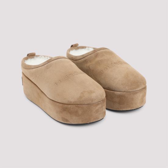 26FW 발렌시아가 알래스카 소프트 플랫폼 뮬 825258WBFC1 2200 BROWNWHITE - BALENCIAGA