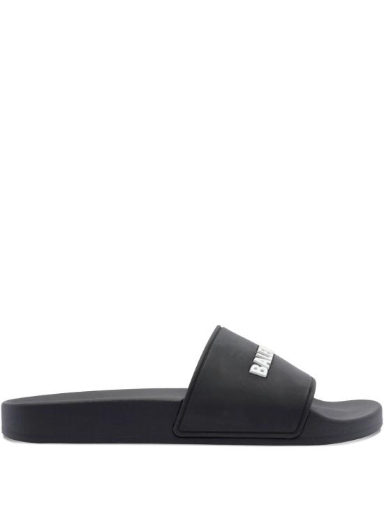 26FW 발렌시아가 풀 슬라이드 샌들 565547W1S80 1006 BLACKWHITE
