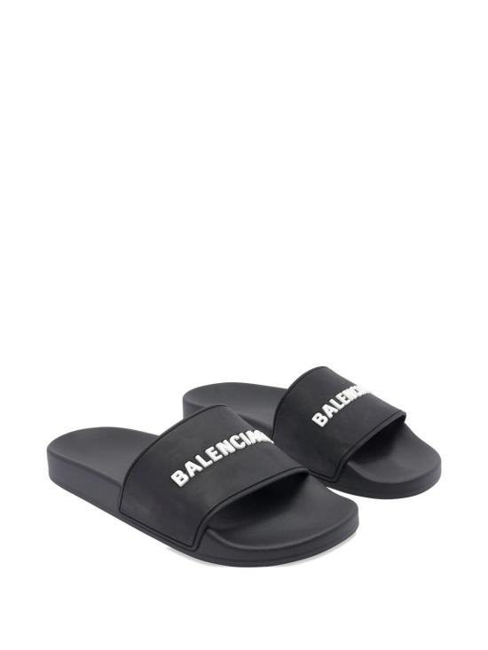 26FW 발렌시아가 풀 슬라이드 샌들 565547W1S80 1006 BLACKWHITE - BALENCIAGA