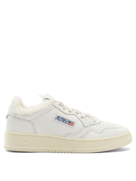 26FW 오트리 메달리스트 로우 레더 스니커즈 AULWSR01 WHITE