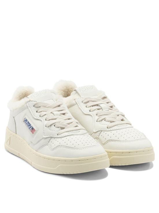 26FW 오트리 메달리스트 로우 레더 스니커즈 AULWSR01 WHITE - AUTRY