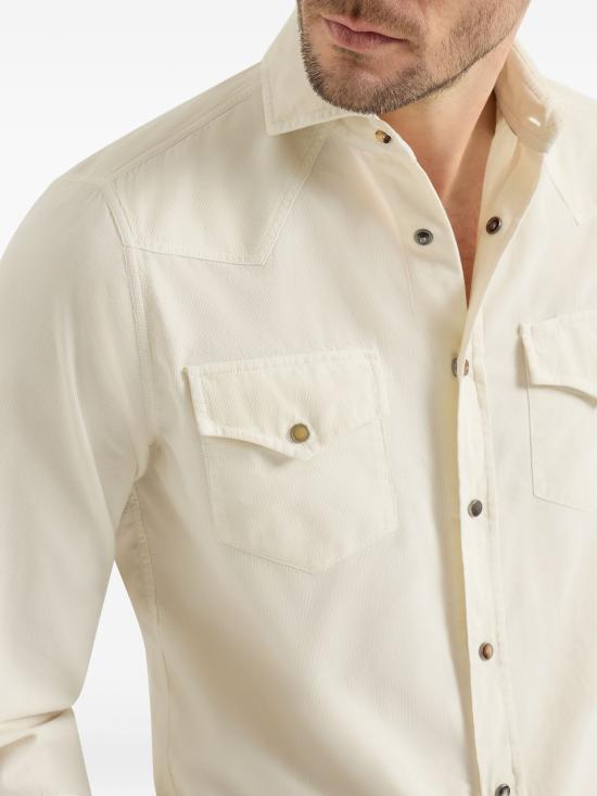 26FW 브루넬로 쿠치넬리 긴팔 셔츠 ML6884008 C6066 - BRUNELLO CUCINELLI