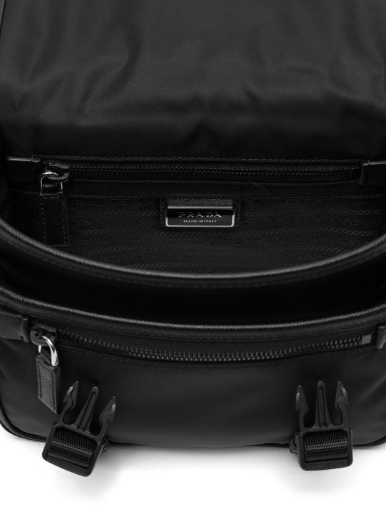 26FW 프라다 리나일론 앤 사피아노 레더 숄더백 2VD034VXOP2DMH F0002 NERO - PRADA