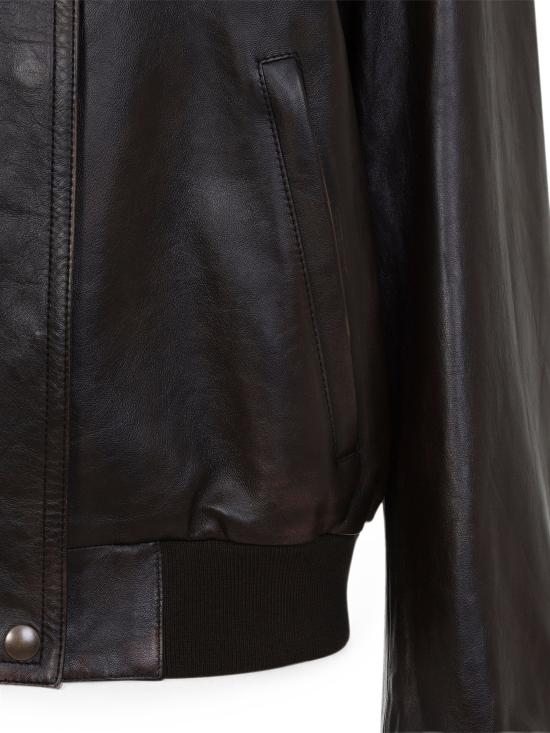 26FW 프라다 나파 가죽 봄버 재킷 58A303SOOO16IL F0003 MORO - PRADA