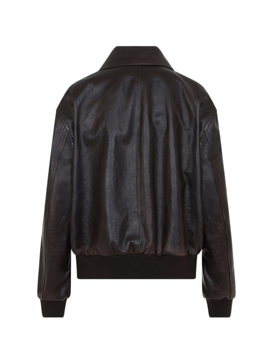 26FW 프라다 나파 가죽 봄버 재킷 58A303SOOO16IL F0003 MORO - PRADA