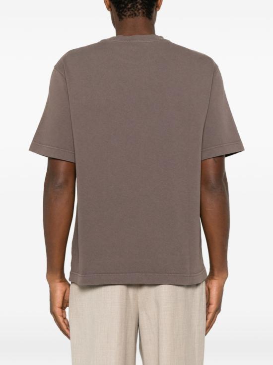 26FW 자크뮈스 그로그랭 로고 티셔츠 TSM00133AJ00226 850 BROWN - JACQUEMUS