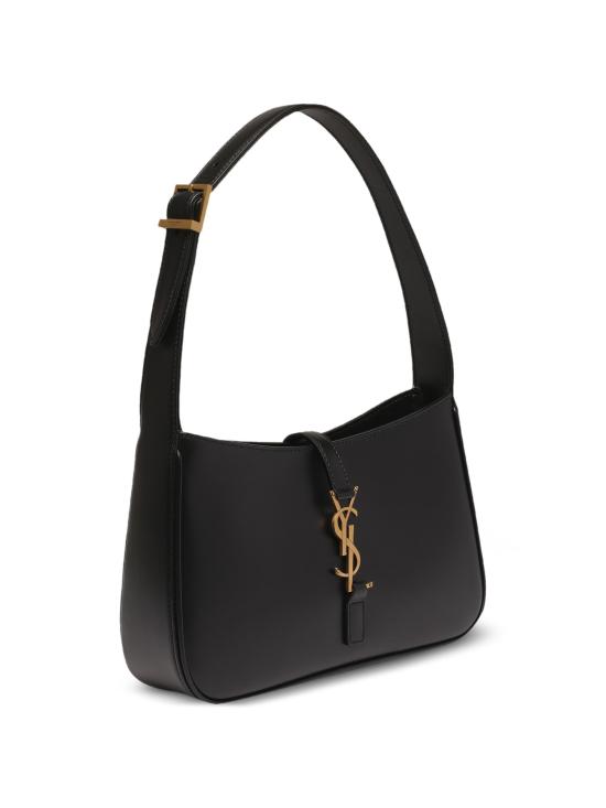 26FW 생로랑 LE 5 A 7 모노그램 토트백 6572282R20W 1000 BLACK - SAINT LAURENT