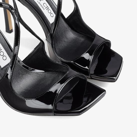 26FW 지미추 샌들 0000078581PAT 010003 BLACK - JIMMY CHOO