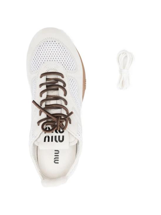 26SS 미우미우 스니커즈 5E589EF0053KU1 F0009 WHITE - MIU MIU