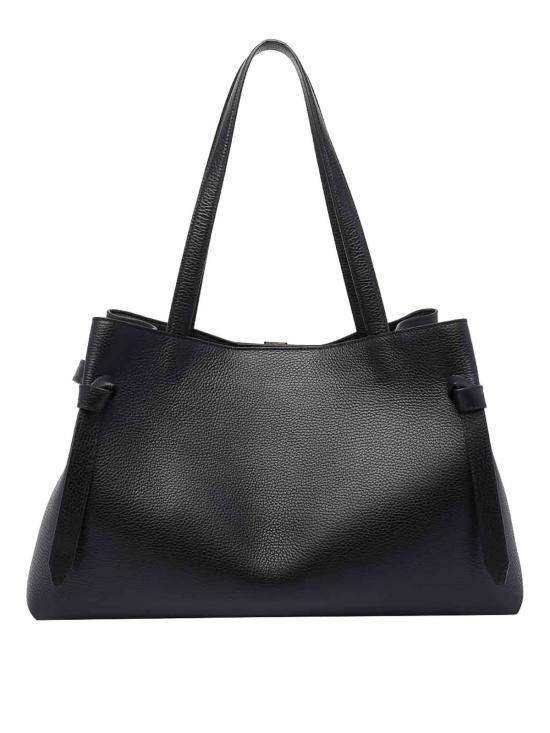 26SS 유제피 토트백 GYOZATOTEPEBBLEGRAINLEATHERL034 BLACK - YUZEFI