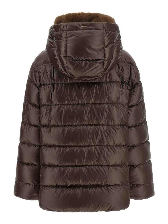 26FW 에르노 밍크 퍼 이펙트 파카 재킷 PI002312D12017Z8810 BROWN - HERNO