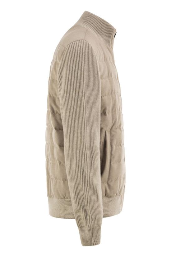 26FW 에르노 하이칼라 퀼티드 니트 가디건 PI00121UR12934 1985 CHANTILLY - HERNO