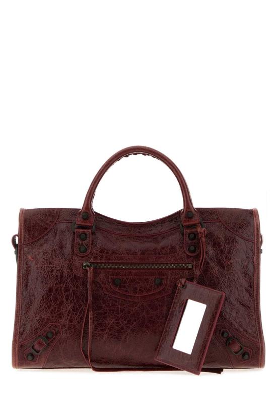 26FW 발렌시아가 르 시티 백 8657602ACFH 6154 MERLOT