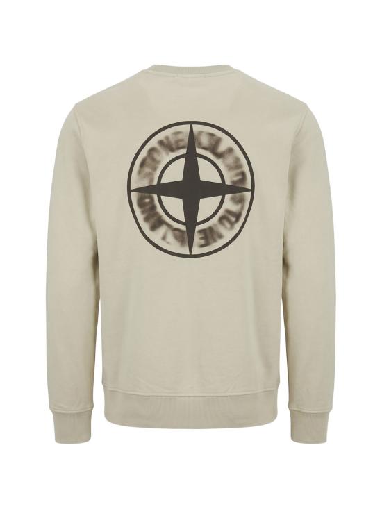 26FW 스톤 아일랜드 오가닉 코튼 로고 프린트 스웨트셔츠 L2S156100039S0477 V0095 SAND - STONE ISLAND
